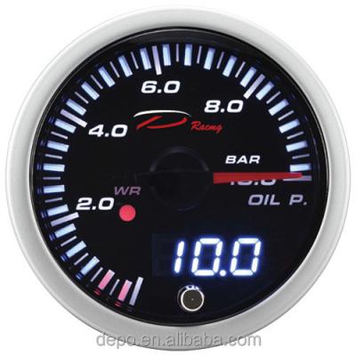 China 52mm Oil Pressure SLD Series Stepper Motor Auto Racing Gauge SLD5227B for sale