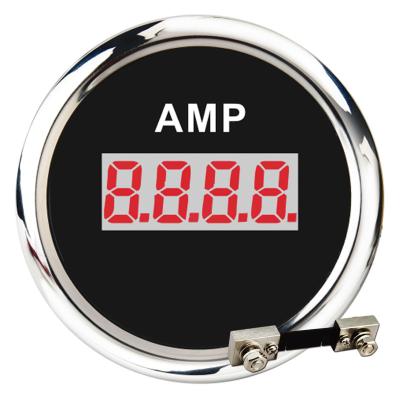 China 52mm Black Face LED Digital Red Backlight Ammeter Gauge With 52mm Sensor for sale