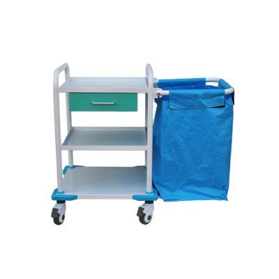 China Anethesia Trolley Cart Factory Directly Supply Cheap Medical ABS Nursing Trolley Dirty Trolley For Clinic for sale