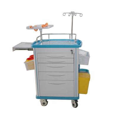 China Hot Selling Emergency Trolley Online Shop Crash Trolley Mobile Hospital Emergency Trolleys for sale