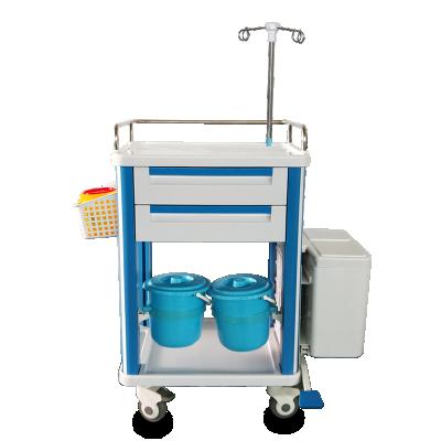 China Factory Direct Supply Modern Medical Drug ABS Adjustable Trolley With Pedal Bins Step-on Bins for sale