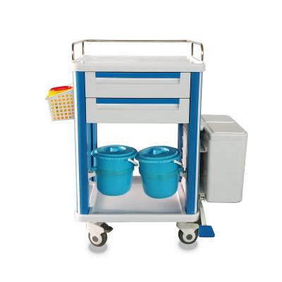 China Factory Directly Good Quality Modern Emergency ABS Hospital Medical Trolleys for sale