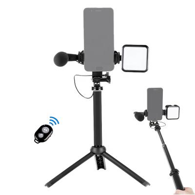 China Mini youtube camera light and microphone recording kit for live streaming podcast for sale