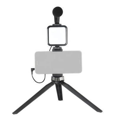 China Mini 3 in 1 youtube photography studio video conference lighting microphone kit for sale