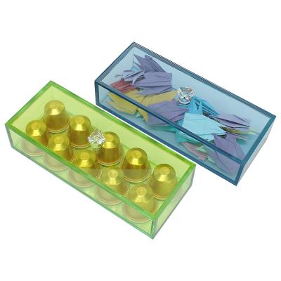 China Wholesale Colorful Acrylic Diaplsy Box Box Display Case With Lid Plexiglass Wedding Candy Box Storage Box for sale