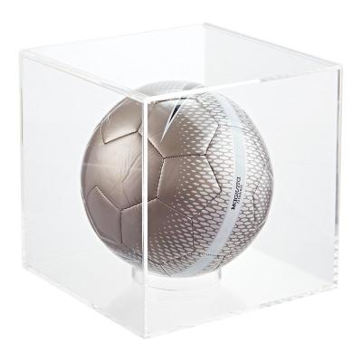 China Hot Strong Acrylic Showcase Collection Clear Rugby Retail Stores Premium Sale Display Riser Rack for sale