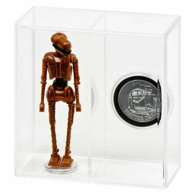 China Factory Wholesale Eco-friendly Toy Display Box Acrylic Box Star Wars Figures Clear Protective Case for sale