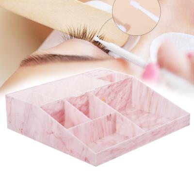 China Acrylic Eyelash Tool Storage Rack Holder Beauty Makeup Tool Organizer Tweezers Storage Box with Tweezers Holder for Eyelash Extension Supply for sale