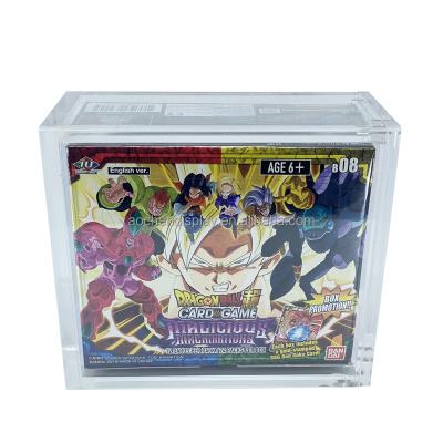 China Pokemon Booster Box Case 2021 Protective Hot Sale Pokemon Evolutions Booster Box Warrior Unison Protective Magnetic Acrylic Booster Box Case OEM Customized for sale