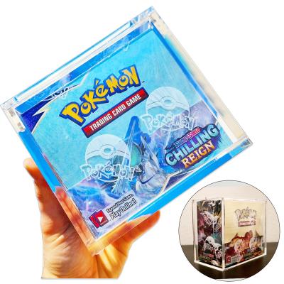 China 2021 ETB Elite Pokemon Booster Box Highly Clear Wholesale Popular Acrylic Acrylic Collectible Trainer Box for sale