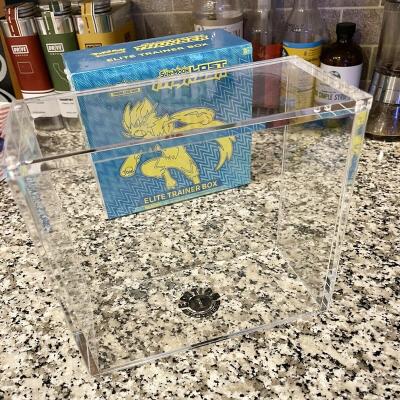 China Pokemon card pack display case Pokemon cards wholesale acrylic booster box pokemon card pack display case for sale