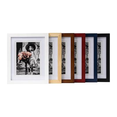 China Custom creative European simple wooden photo frame decorative frame photo frame photo studio style photo frame bedroom living room home decoration for sale