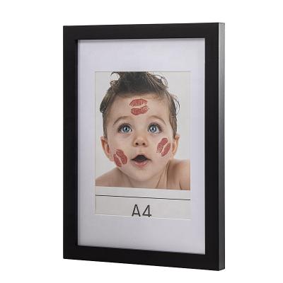 China 4X6 5X7 A4 Europe Style Decorative Promotional Photo Wall Black Picture Frame Business Decorative Gifts for sale