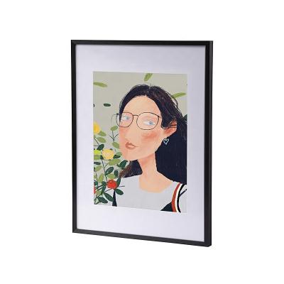 China Fashionable Silver Gold Rose Black Metal Photo Frame Brushed Aluminum Photo Picture Frame Frame for sale