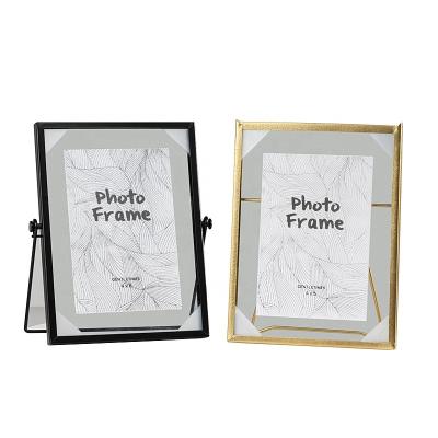 China Factory hot sale fashionable modern rectangle aluminum metal small die casting photo frame for sale