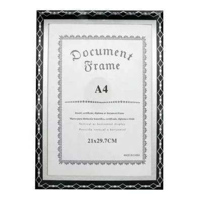 China Fashionable 7Inch Photo Frame 6 Certificate Frame Crystal Honor A4 Photo Frame Wall Mounted Certificate of Authorization Glass Holder for sale