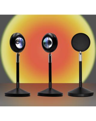 China Modern Home Decor LED Night Light Nordic New Arrivals Rainbow Sun Sunset Projection Floor Lamp Projector Light for sale