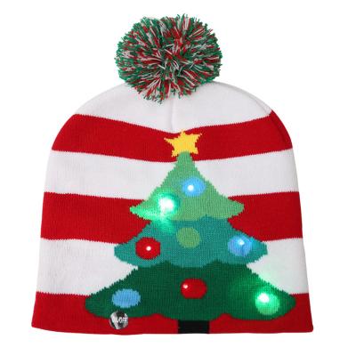 China Christmas Decro Christmas Hats With Lights Christmas Hat Led Light Christmas Hat for sale