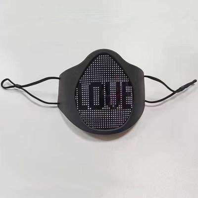 China New Design Eco-friendly DIY Led Programmable APP Controlled Rechargeable Party Mask for sale