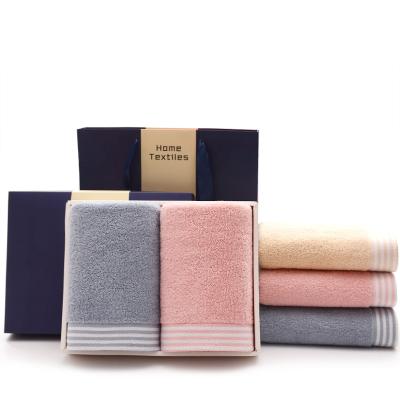 China Hot Selling Organic Cotton Towel Safe For Kids Set Bath And Face Towel 100% Eco Friendly Cotton Hotel Cotton Towel for sale