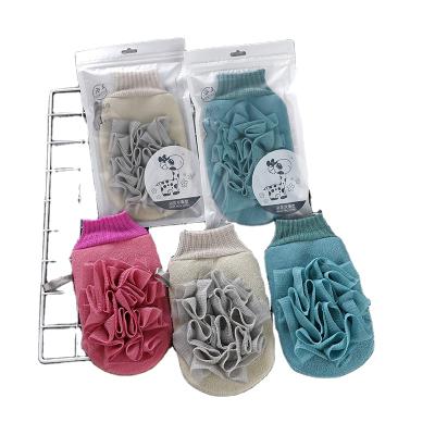 China EXFOLIATING Customized Moroccan Hammam Bath Scrub Bath Mitt Exfoliating Body Mitt With Shower Loofah for sale