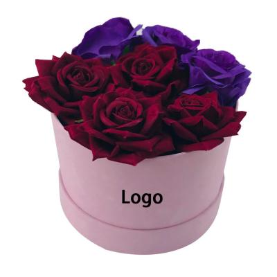 China Recycled Materials Wholesale Luxury Preserved Eternal Rose Flower Decoration Box Gift Cardboard Box for sale