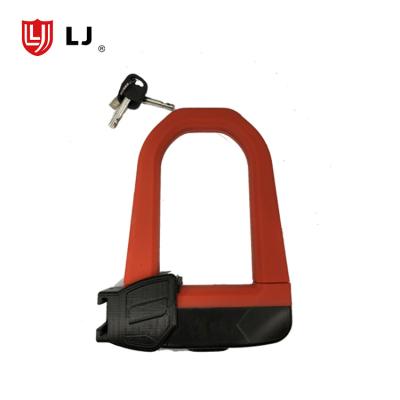 China Hardened Steel Against Motorcycle Bike U Shape Accessory Wheel Lock From Knocking And Attacks for sale