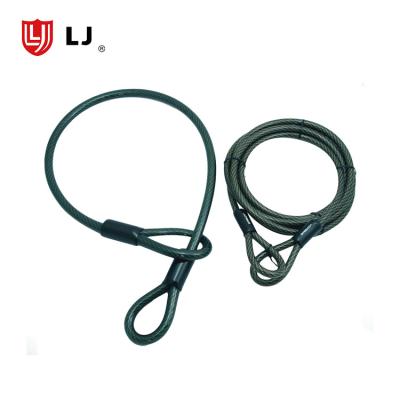 China Cable With 2 Hoops Cut Resistance Durable Cable Lock For Bicycle for sale