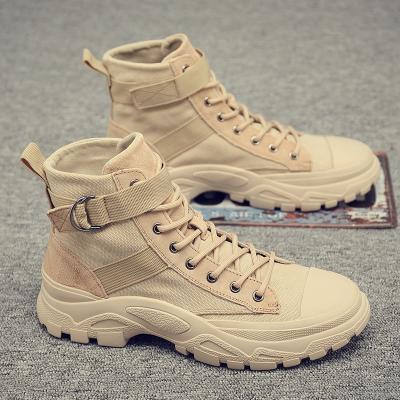 China New Arrival Thermal Casual Boots Fashion High Top Mens Casual Boots Canvas for sale