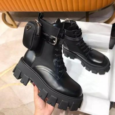 China Hot Selling Thermal British Style Ankle Boots Thick Bottom Platform Boots For Women for sale