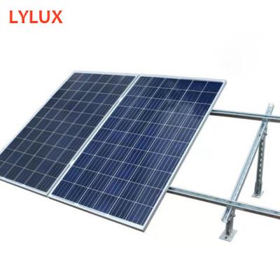 China Ground Solar Power System Easy Installation Galvanized Steel PV Mounting System Solar Panel Support System Bracket On Parking Lot, Rooftop, Grounding, Building for sale