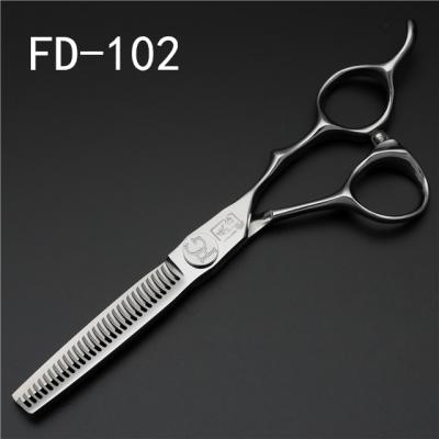 China 440C Japanese Thinning Scissors FD-102 6 Inch Adjust Barber Dressing Thinning Hair Scissors Swivel Cutting Tool for sale