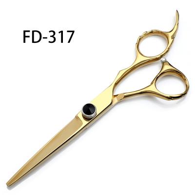 China Flat Scissors FD-317 Barber Scissors Professional Hair Salon High Quality Flat Cutting 6 Inch for sale