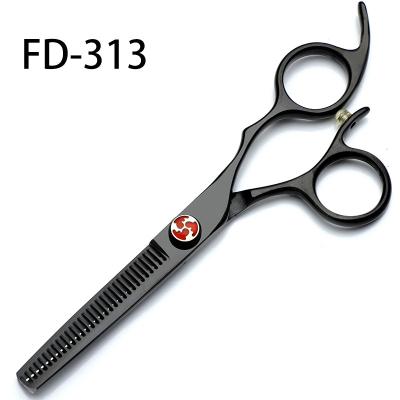 China FD-313 Flat Black Professional Hair Salon Scissors High Quality 5.5 Inch Dental Scissors Clipper for sale