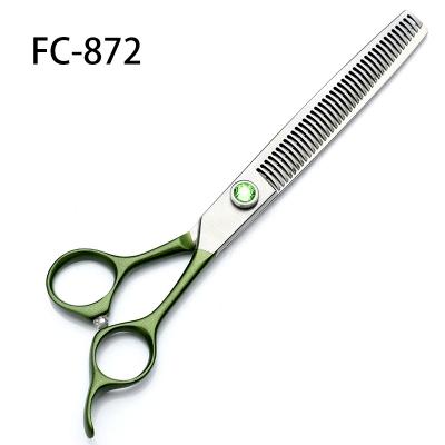 China FC-872 Viable Tooth Scissors Professional Curved Pet Scissors Dog Scissors Set for sale