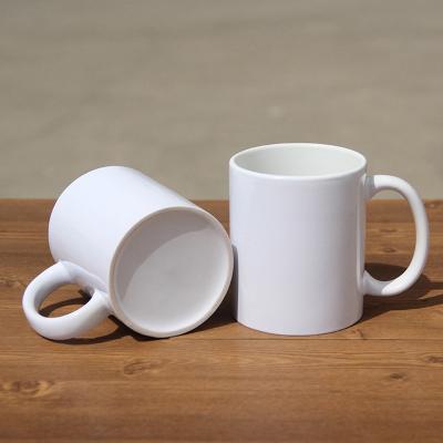 China Sustainable Grade Sublimation Top 11oz Porcelain Mug Colored Custom Heat Transfer Coating Mug for sale