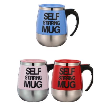 China Coffee Mug Advertising Gift Mug Sustainable Self-stirring Magnetized Stainless Steel Logo Water Custom Mug for sale