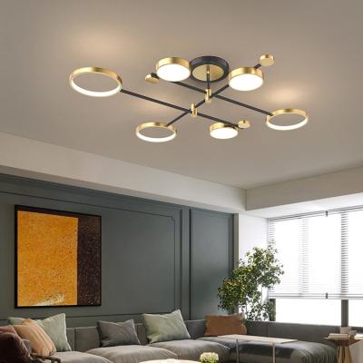 China New Design Contemporary Iron Metal Hotel Living Room Guest Bedroom Lights Contemporary Ceiling Lamps for sale