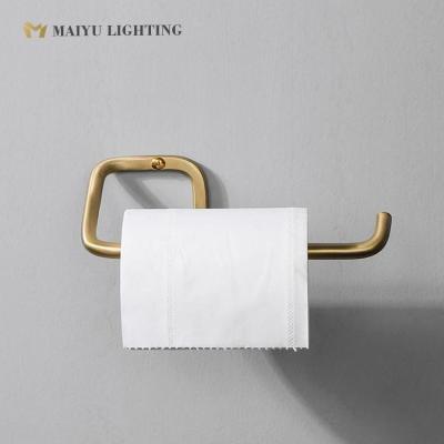 China Modern Hot Sale Brass Wall Mounted Toilet Kitchen Tissue Paper Roll Towel Holder for sale