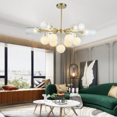 China Contemporary European Multi Modern Suspension Living Room Metal Arm Fixtures Pendant Light for sale