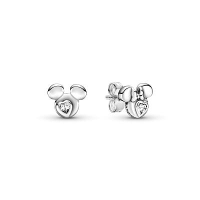 China Wholesale S925 Sterling Silver Original Charm Pandorae Disneye Crown Romantic High Quality Earrings DIY Bracelet From Manufacturer for sale