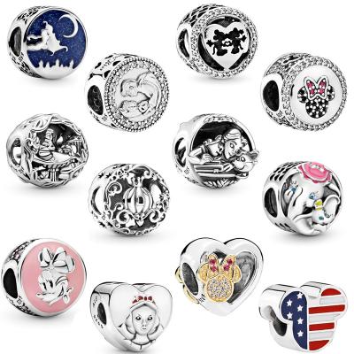 China Original High Quality Pandorae Disney Mickey Charm Beads DSN010 From Wholesale S925 Sterling Silver Bracelet DIY From Manufacturer for sale