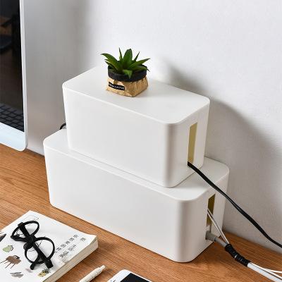 China Viable Plastic Wire Storage Container Power Strip Wire Junction Box Router Cable Ending Organizing Socket Storage Box for sale