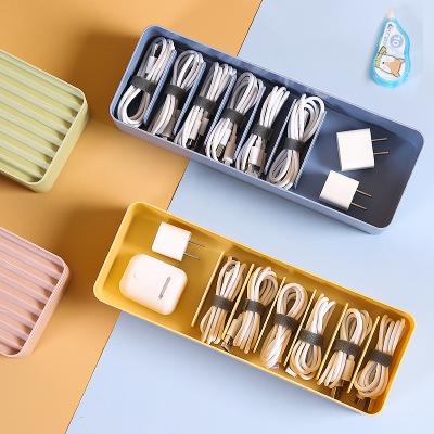 China New Multifunctional ABS Anti-fire Desktop Wire Socket Viable Storage Plastic Cable Management Box With Lid for sale