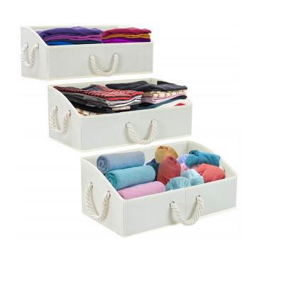 China New Non Woven Fabric Viable Foldable Cosmetic Office Home Bedroom Storage Box Jewelry Organizer for sale