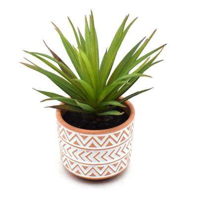 China High Level Simulation Succulent Plants Modern Home Decoration Artificial Garden Ceramic Pot Succulent Plants For Garden Ornaments for sale