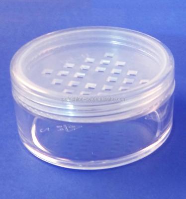 China Loose Powder 1 PC Case W Clear Cosmetic Container Seal Sticker Plastic Strainer Makeup Packaging Loose Powder Jars (AY81P (50) SS-C=1pc) for sale