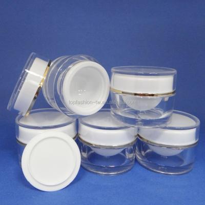 China Skin Care Cream 5 Pcs 10g Plastic Jar Make Up Double Wall Cream Cosmetic Container Case For Skin Care Products C=5 Pcs (from AY190P(10)-) for sale