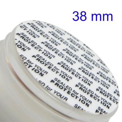 China Pressure Sensitive Liner 38mm Inserts Self Adhesive Fluids 50 PCS Seal Press Gasket Prevent Leakage For Jar Bottle (PSS(38mm)=50pcs) for sale