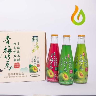 China Natural 100% Natural Vinegar 268ml Sweet and Sour Drink Fruit Green Plum Juice Vinegar Fruit Condiment for sale